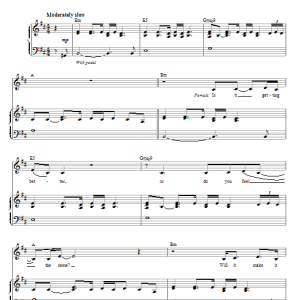 Glee Cast One (Vocal Duet) Musik Noten - Piano & Vocal - 77886-0