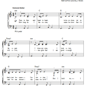 Glee Cast Pretending Musik Noten - Easy Piano - 86548-0