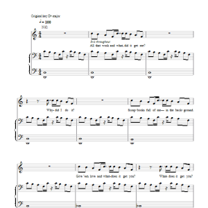 Glee Cast Rose's Turn Musik Noten - Piano, Vocal & Guitar Chords - 103479-0