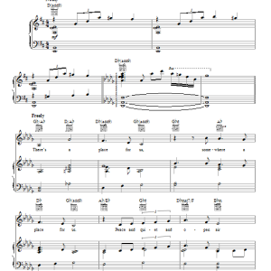 Glee Cast Somewhere Musik Noten - Piano, Vocal & Guitar Chords - 89127-0