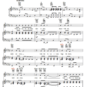 Glee Cast Sway (Quien Sera) Musik Noten - Piano, Vocal & Guitar Chords - 80515-0