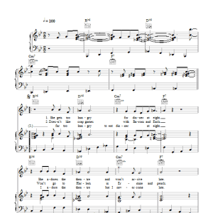 Glee Cast The Lady Is A Tramp Musik Noten - Piano, Vocal & Guitar Chords - 103310-0