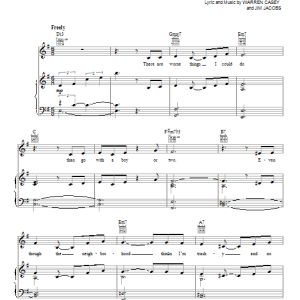 Glee Cast There Are Worse Things I Could Do Musik Noten - Piano, Vocal & Guitar Chords - 94190-0