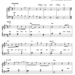 Glee Cast Try A Little Tenderness Musik Noten - Easy Piano - 86543-0