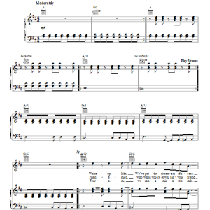 Glee Cast You Get What You Give Musik Noten - Piano, Vocal & Guitar Chords - 92585-0