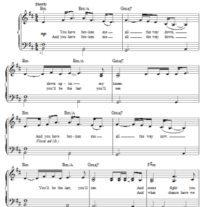 Glen Hansard All The Way Down Musik Noten - Easy Piano - 91522-0