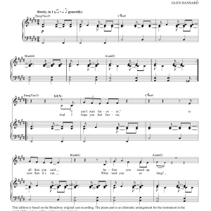 Glen Hansard Leave Musik Noten - Piano & Vocal - 161220-0