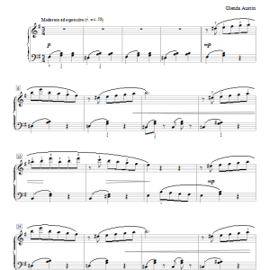 Glenda Austin Blue Mood Waltz Musik Noten - Educational Piano - 94949-0