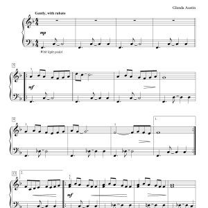 Glenda Austin Cancion De La Luna Musik Noten - Piano Solo - 171687-0