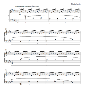 Glenda Austin Etude In E Major (Evening Tide) Musik Noten - Educational Piano - 94950-0
