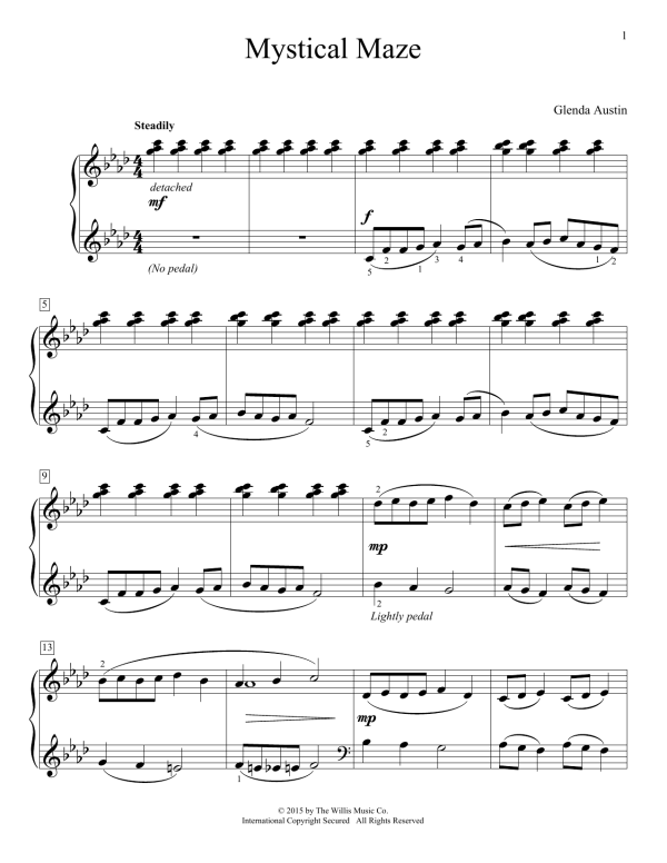 Glenda Austin Mystical Maze Musik Noten - Educational Piano - 158312-0