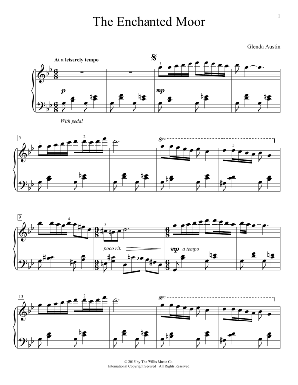 Glenda Austin The Enchanted Moor Musik Noten - Educational Piano - 158319-0