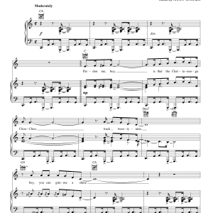 Glenn Miller Chattanooga Choo Choo Musik Noten - Piano, Vocal & Guitar Chords - 24781-0