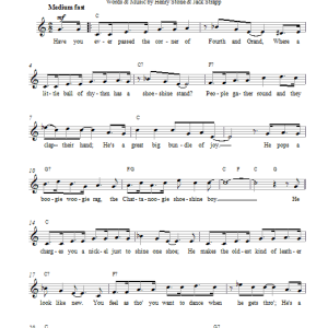 Glenn Miller Chattanoogie Shoe-Shine Boy Musik Noten - Lead Sheet / Fake Book - 13987-0
