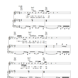 Gnarls Barkley Who Cares? Musik Noten - Piano, Vocal & Guitar Chords - 37121-0