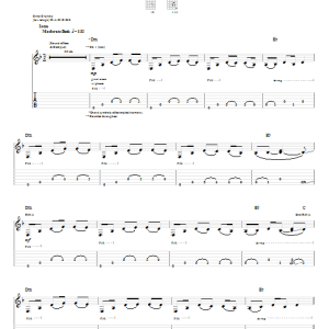 Godsmack Livin' In Sin Musik Noten - Guitar Tab - 55611-0