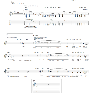 Godsmack One Rainy Day Musik Noten - Guitar Tab - 55609-0