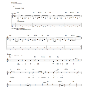 Godsmack Serenity Musik Noten - Guitar Tab - 51128-0