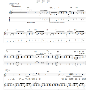Godsmack Shine Down Musik Noten - Guitar Tab - 55608-0