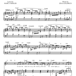 Goldrich & Heisler Menemsha Moon Musik Noten - Piano & Vocal - 78303-0