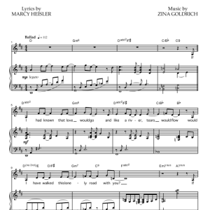 Goldrich & Heisler This Lonely Road Musik Noten - Piano & Vocal - 78322-0
