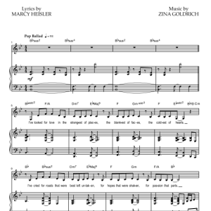 Goldrich & Heisler True Believer Musik Noten - Piano & Vocal - 78341-0