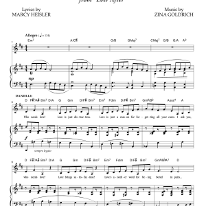 Goldrich & Heisler Who Needs Love? Musik Noten - Piano & Vocal - 174493-0