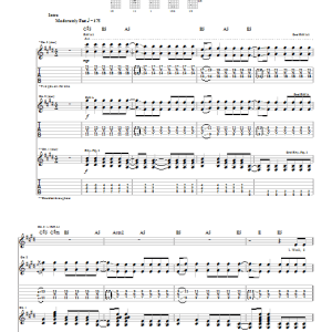 Goo Goo Dolls Tucked Away Musik Noten - Guitar Tab - 21250-0
