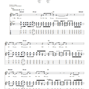 Good Charlotte Emotionless Musik Noten - Guitar Tab - 22840-0