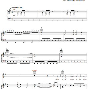 Good Charlotte I Don't Wanna Be In Love (Dance Floor Anthem) Musik Noten - Piano, Vocal & Guitar Chords - 62837-0