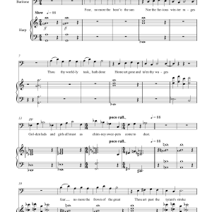 Gordon Crosse Dirge from Cymbeline (for baritone and harp) Musik Noten - Piano & Vocal - 46073-0