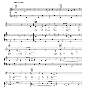 Gordon Lightfoot Bitter Green Musik Noten - Guitar Chords/Lyrics - 163309-0