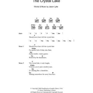 Grandaddy The Crystal Lake Musik Noten - Guitar Chords/Lyrics - 101448-0