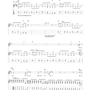 Green Day 8th Avenue Serenade Musik Noten - Guitar Tab - 96352-0
