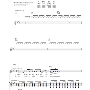 Green Day Give Me Novacaine Musik Noten - Guitar Tab - 37840-0