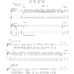 Green Day Let Yourself Go Musik Noten - Guitar Tab - 95002-0
