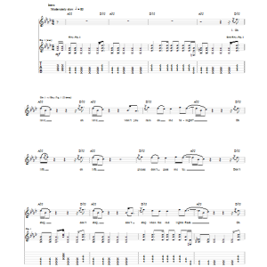 Green Day Oh Love Musik Noten - Guitar Tab - 95001-0