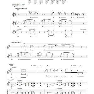 Guns N' Roses Scraped Musik Noten - Guitar Tab - 73072-0