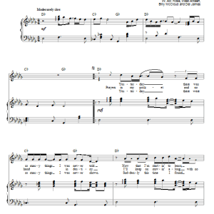 Guns N' Roses Yesterdays Musik Noten - Piano, Vocal & Guitar Chords - 75779-0
