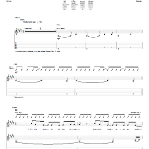 Guster I Spy Musik Noten - Guitar Tab - 70942-0