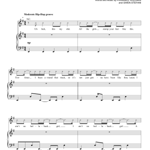Gwen Stefani Hollaback Girl Musik Noten - Piano, Vocal & Guitar Chords - 157367-0