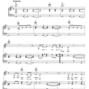 Gwyneth Paltrow Country Strong Musik Noten - Piano, Vocal & Guitar Chords - 77950-0
