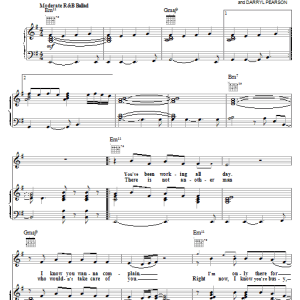 H-Town Part Time Lover Musik Noten - Piano, Vocal & Guitar Chords - 18134-0