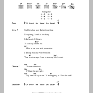 Halo Sanctimonious Musik Noten - Guitar Chords/Lyrics - 107594-0