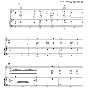 Hank Williams My Son Calls Another Man Daddy Musik Noten - Guitar Chords/Lyrics - 78931-0