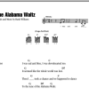 Hank Williams The Alabama Waltz Musik Noten - Guitar Chords/Lyrics - 78898-0