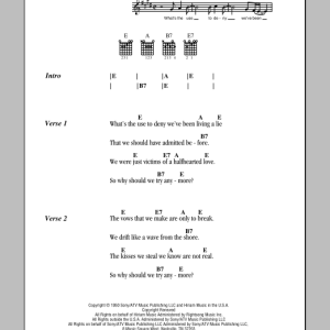 Hank Williams Why Should We Try Anymore Musik Noten - Guitar Chords/Lyrics - 78916-0