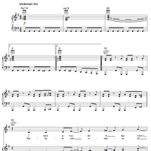 Hannah Montana Start All Over Musik Noten - Piano, Vocal & Guitar Chords - 62283-0