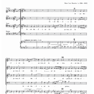 Hans Leo Hassler Dixit Maria Musik Noten - SATB Choir - 121936-0