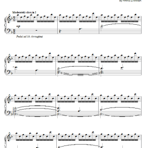 Hans Zimmer 503 Musik Noten - Piano Solo - 71628-0